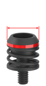 Ejector showing outside diameter