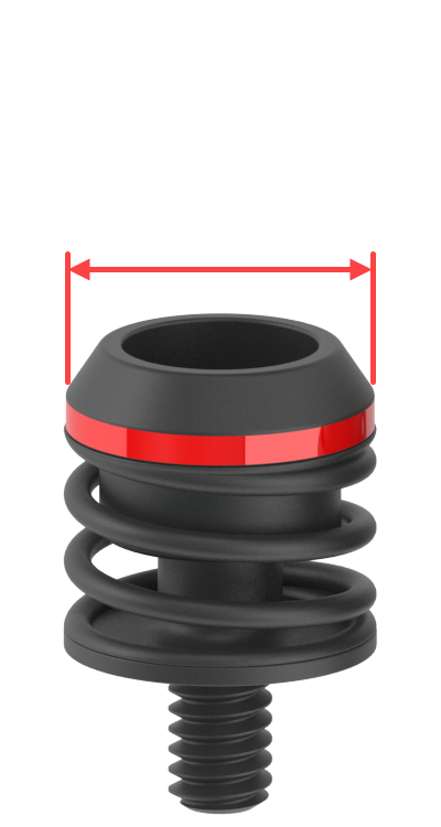 Ejector showing outside diameter