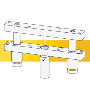 Line drawing rail lifter