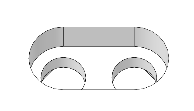 GK122 Pad Bore Top View