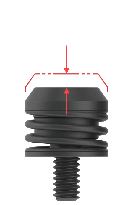 Black Ejector with Red arrow label