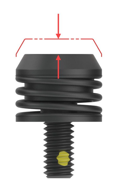 Black Ejector with Red arrow label