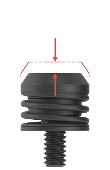 Black Ejector with Red arrow label