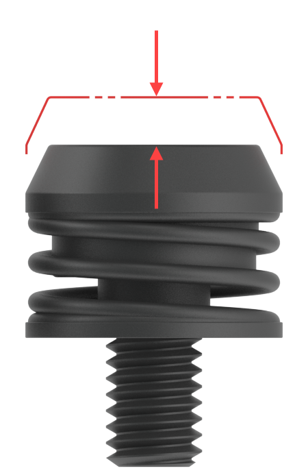 Black Ejector with Red arrow labels