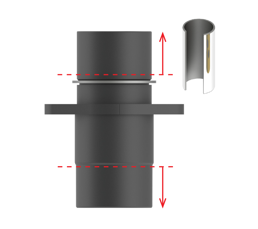 Long and tall base options for bushings with small standard bushing