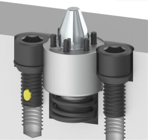 Pilot assembly ejector in stripper pad