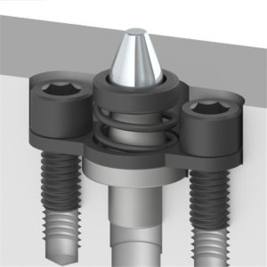 Pilot assembly ejector in stripper pad