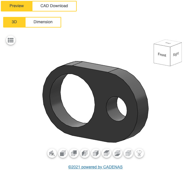 Gas Spring Clamps Configurator Preview