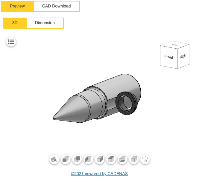 Tapered Pilots Configurator Preview