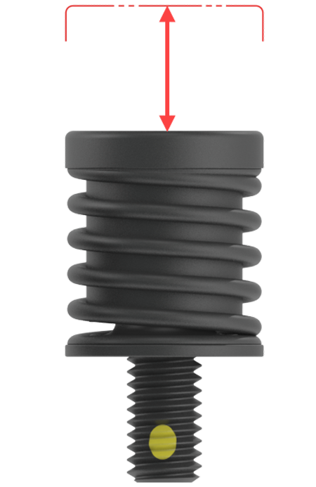 16mm ejector max travel