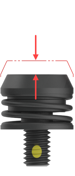 4.8mm max travel ejector
