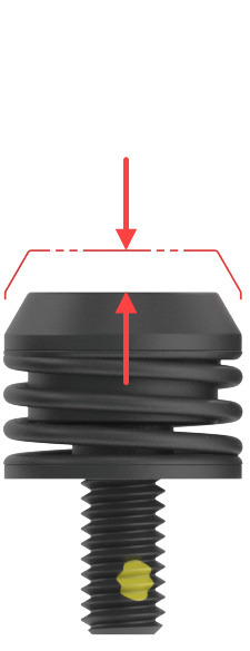4mm max travel ejector